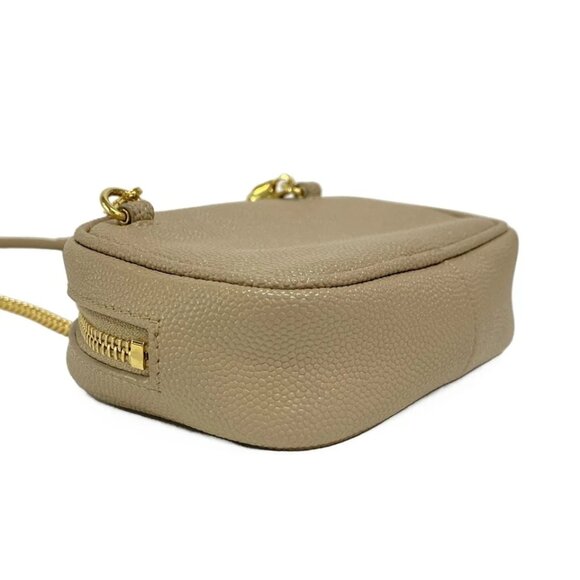 SAINT LAURENT PARIS Lou Baby Bag Gray Beige Gold Leather Hardware - 873-081625 - Picture 7 of 14